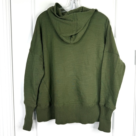 FREE PEOPLE FP Movement Solid Honey Dove Hoodie Pullover NEW Size XS Army Green - Picture 9 of 11